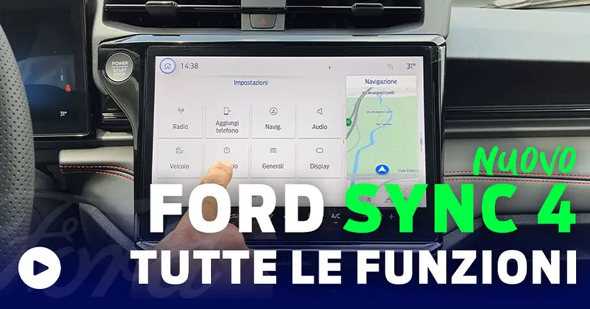 Nuovo Sync 4 Ford Tutorial Guida Milano